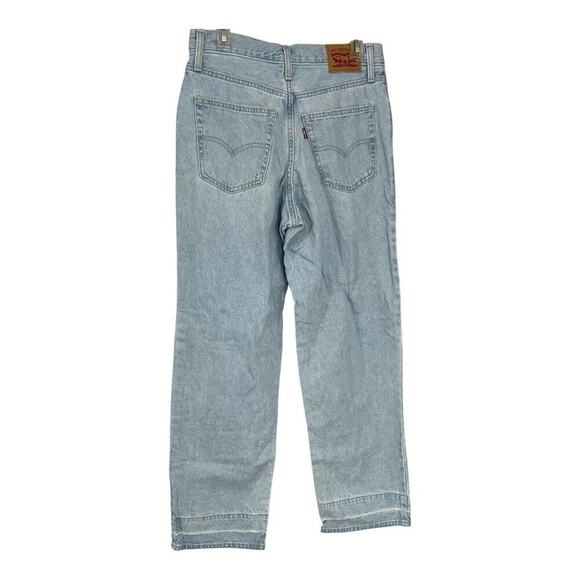 Levis Womens Y2K Style Mid Rise 94s Baggy Wide Leg Jeans Sz 29 Lightwash Skater - Picture 15 of 15